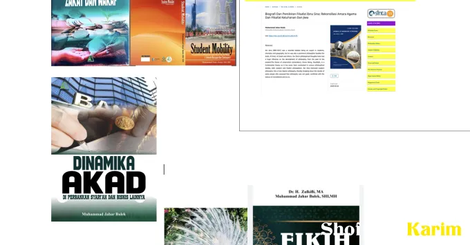 Beberapa buku, jurnal, dan novel karya Muhammad Jahar Bulek...