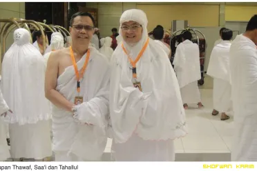 Persaiapan Thawaf fi Lobby Hotel Pullman dengan Masjid...